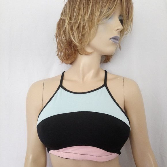 MOSSIMO Multi-Color Top Swimwear Sz L - Picture 1 of 7